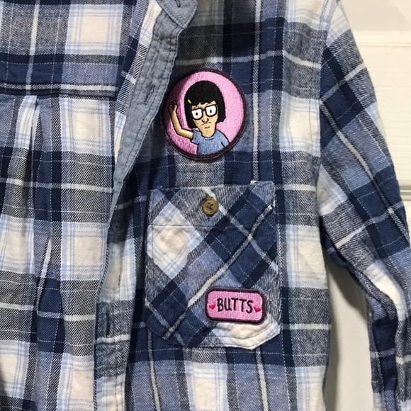 Blue Bobs Burgers Flannel - Picture 2 of 5